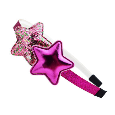 

Kids Girls Cute Sequin Star Heart Hair Accessories Girls Princess Style Party Headband Hair Band