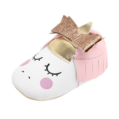 

Baby Girls Shoes Animal Pattern Baby Shoes Anti-slip Toddler Crib First Walkers 0-18 Months
