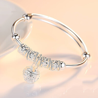 

925 Sterling Silver Charm Bracelets & Bangles For Women Silver Jewelry Accessories