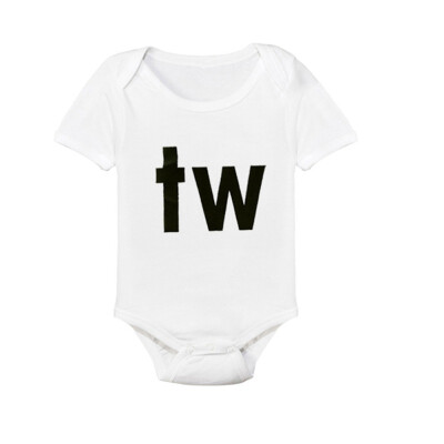 

Infant Baby Rompers Short Sleeve Letter Print Brother Rompers Girls Boys Jumpsuit Newborn Clothes