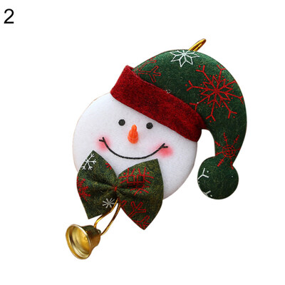 

Christmas Tree Santa Snowman Elk Bear Ornament Hanging Pendant Bell Decoration