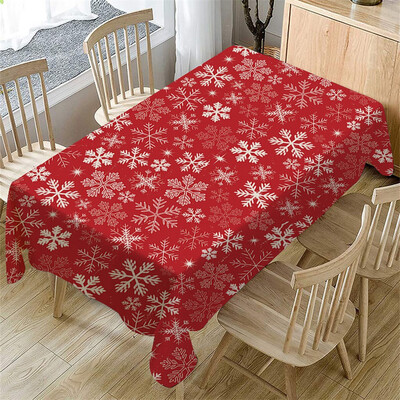 

Siaonvr Christmas Decoration Table Cloth Rectangular Tea Table Cover Dining Home Decor