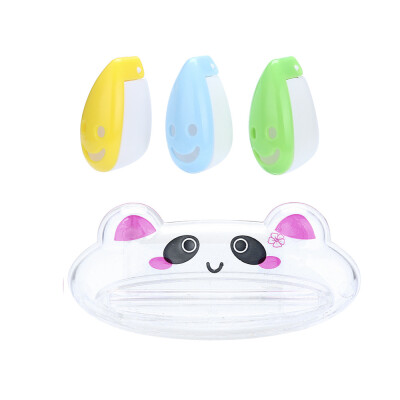 

〖Follure〗Cartoon Animal Toothpaste Squeezer Smiley Face Toothbrush Holder