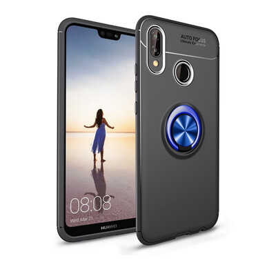 

Goowiiz Phone Case For Huawei Nova 3Nova 3iNova 3EP20 LiteY5 2018 Luxury Metal Ring Magnetic Bracket TPU Shockproof Cooling