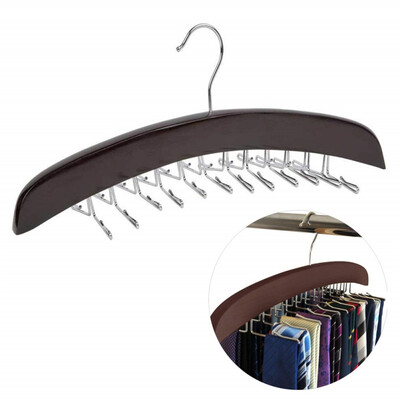 

Multi-functional Wooden Clothes Hangers Rotatable Storage Hangers Cloth Rack Storage Cloth Household Hanger Closet Organizer
