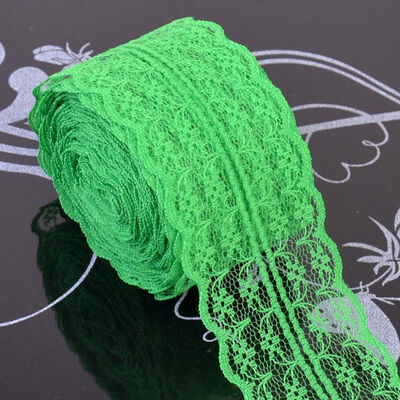 

Holiday Decorative Lace Ribbons DIY Cloth Sewing Lace Non-elastic Ribbons Holiday Lace Ribbons Decorative Accessories