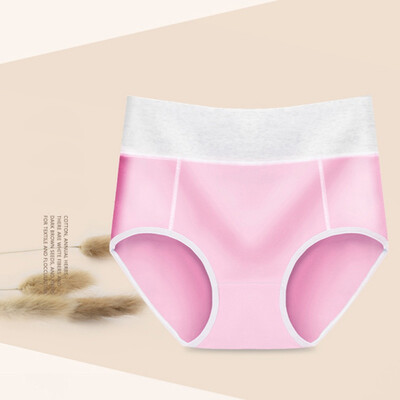 

Women Plus Size Solid Color Mid Rise Briefs Fashion Trend Comfortable Simple Style Breathable Underpants Panties Cotton Blend