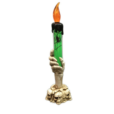 

New Hot Halloween Candle Lights Horror Scary Decorative Pumpkin Shantou Electronic Lights Bar Party Scene Arrangement Props