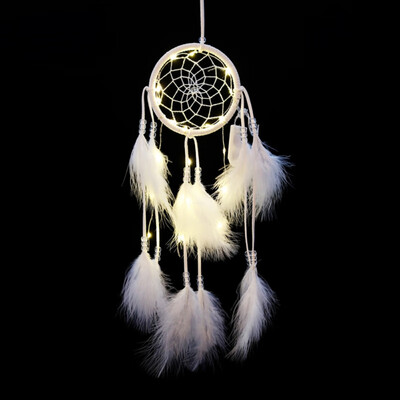 

Nordic Style Kids Decor Wind Chimes Led Lighting Dream Catcher Dreamcatcher Girl Room Bell Bedroom Romantic Hanging Decoration