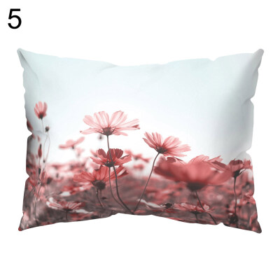 

Fresh Flower Plant Pillow Case Cushion Cover Sofa Bed Car Cafe Office Decoration