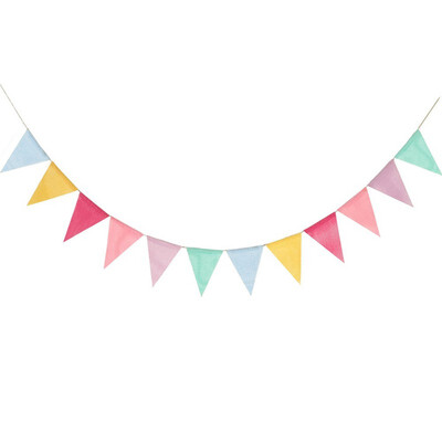 

DIY Party Decorations Multicolour Garland Banner Flags Candy Bar Wedding Decoration Baby Shower Favor