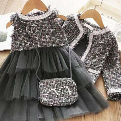 

2PCS Toddler Baby Girls Kids Party Princess Pageant Tutu DressCoat Tops Outfits