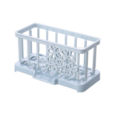 

Practical Sponge Drain Shelf Holder Rack Kitchen Bathroom Storage Basket Tool