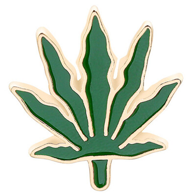 

Cartoon Forest Green Leaf Brooch Flower Fish Tree Maple Leaf Enamel Brooch Pin Jeans Clothes Badge Decoration