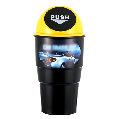 

New Car Color Multi-function Creative Garbage Bag Storage Bucket ABS Trash Can