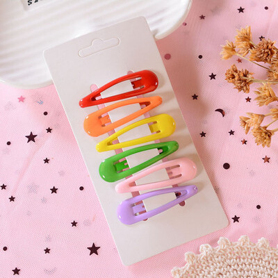 

Baby Gift Girls Hair Accessories For Girls 6Pcs Girls Hair Clips Colorful Hair Pin Children Hairpin Princess Hair Accessories
