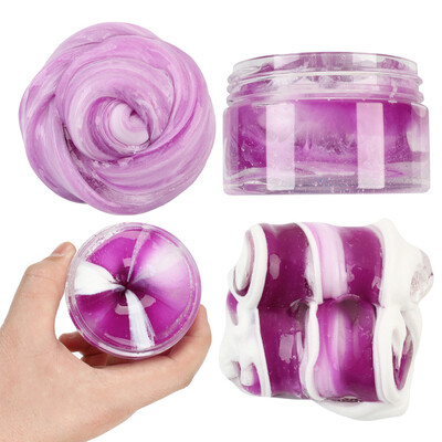 

Siaonvr Beautiful Color Mixing Cloud Slime Putty Scented Stress Kids Clay Toy BU