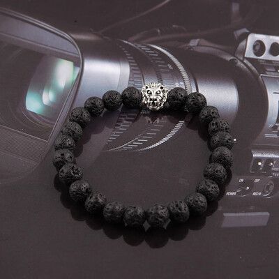 

Europe Style Volcanic Stone Natural Stone Bead Bracelets Womens Fashion Bracelet 1 Piece