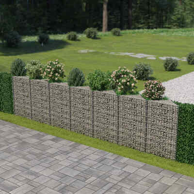 

Gabion Wall Galvanized Steel 1772"x118"x394