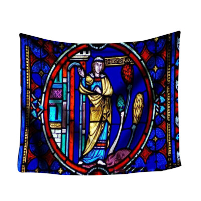 

Gobestart Colorful Print Tapestry Art Room Notre Dame Wall Hanging Tapestry Art Nature