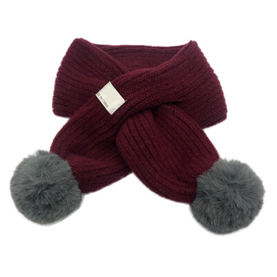

9 Colors Baby Scarves Kids Neckerchief Winter Warm Scarves Boys Girl Kids Cute Simple Knitted Scarf for Children