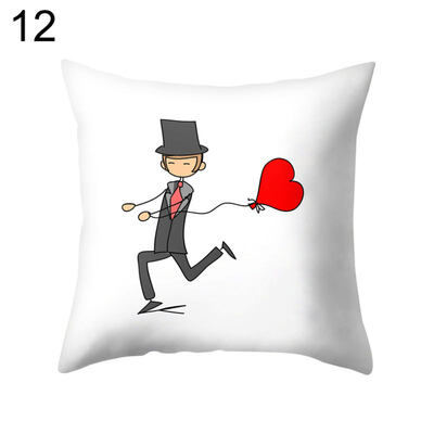

Love Wedding Bride Groom Pillow Case Cushion Cover Sofa Car Bedroom Decoration