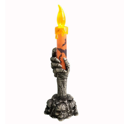 

Spooky Skeleton Ghost Hand Flameless Candle Battery Operated LED Candle Lights For Halloween Party Bar Decor Lamp Decoration
