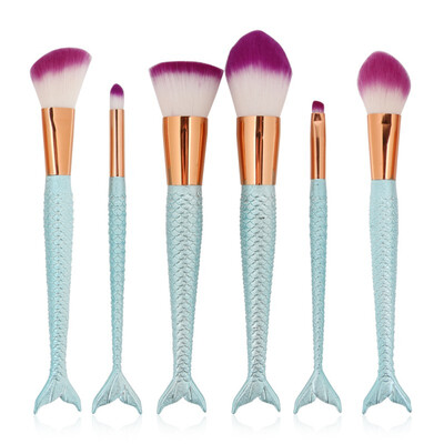 

10pcs Makeup Brush Pink Hair Professional Powder Blush Eyeshadow Brush Make Up Brush Kit