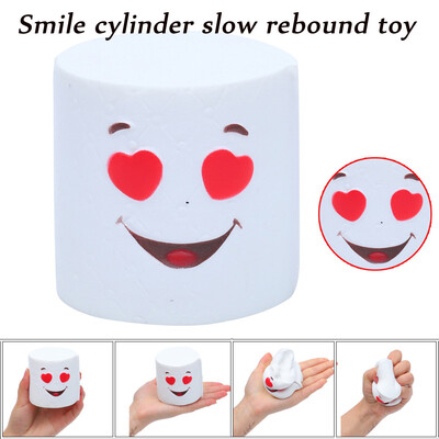

YIWULA 1PCS Squeeze Circular Smiling Expression Scented Slow Rising Decompression Toys