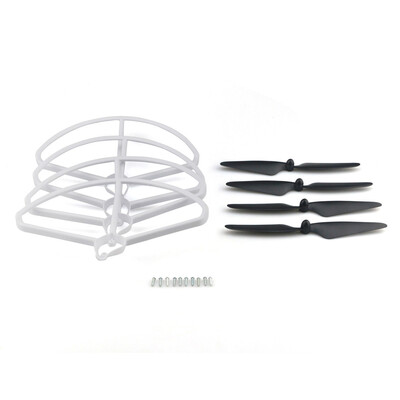 

Tailored 4Pcs Blades Propellers 4Pcs Protection Frames For HUBSAN X4 H501S H501C Drone