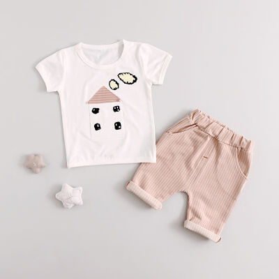 

Baby Clothing Set Summer Short Sleeve T-shirts TopsPants Outfits Kids Boys Clothes