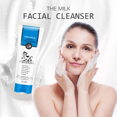 

Milk Face Wash Facial Cleanser Nourishing Cleanser Foam Moisturizing Whitening Anti-Spots Marks Deep Clean Cosmetics