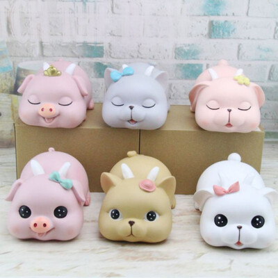 

Cute Cartton Money Box Pig Cat Rabbit Baby Piggy Shape Bank Large Capacity Piggy Bank Cartoon Resin Craft Gift for Children