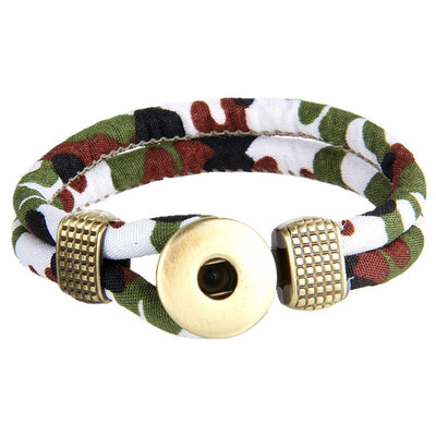 

New Sale Retro Camouflage Green Bronze Bracelets Casual Button Buckle Bracelet