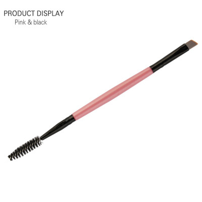 

1pcs 6 Colors Double Head Synthetic Hair Plastic Handle High Quality Pro Eyebrow & Eyelash Brush Tool Cosmetic Makeup Brush