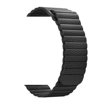 

Adjustable Magnetic Genuine leather loop band for apple watch band 42 mm 38 strap bracelet Closure Loop black blue brown