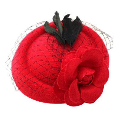 

Girl hairpin headdress accessories flower England fashion girl hairpin beret hat hairpin flower cute headdress