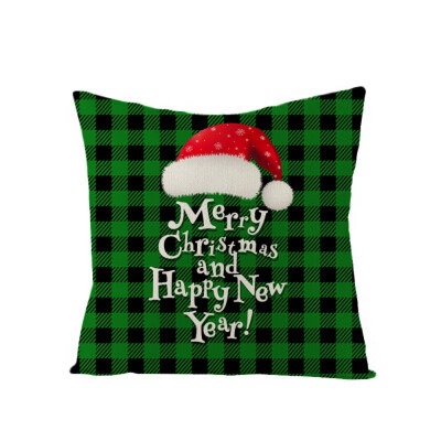 

Christmas Cushion Cover 4545 Zipper Closure Merry Christmas Printed Decorative Pillows Sofa Home Decoration Pillowcase