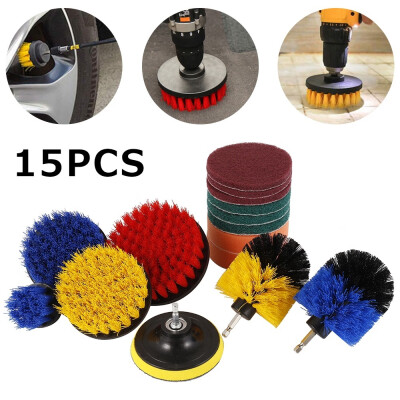 

15Pcsset Soft&Hard Hair Cleaning Brush Electric Disc Round Head Ball Brush Cleaning Disc Tool