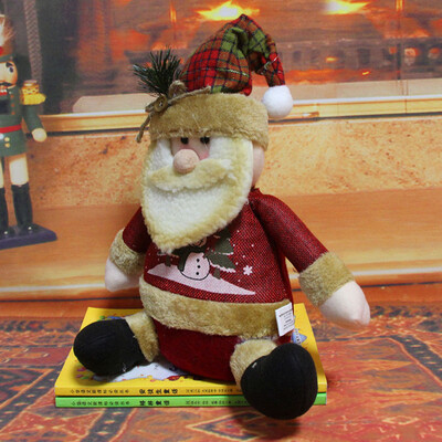 

Tailored Christmas Santa Claus Snowman Toy Doll Sitting Doll Hotel Mall Ornament