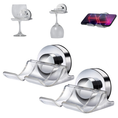 

〖Follure〗Bath & Shower Suction Cupholder 2Pcs Wine Sucker Cup Holder PhoneShaver Shelf