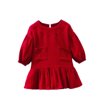 

Spring 2019 Baby Girls Dresses Long Sleeve Cute Baby Girls Dress For Kids Girls Princess A-Line Dresses