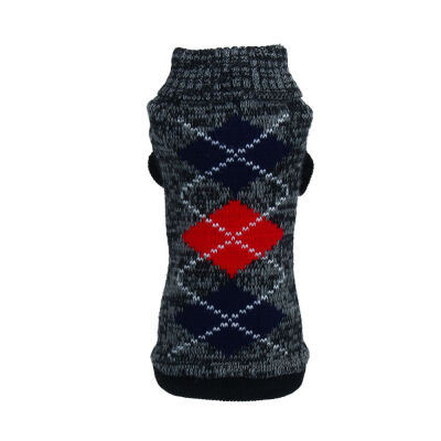 

Dog Pet Clothes Jacquard Knitted Plaid Puppy Sweater Pet Jumper Coat Apparel Dog Clothes