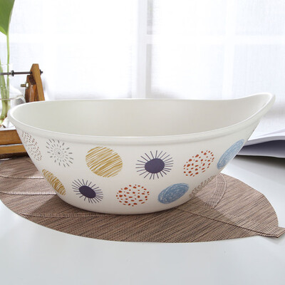 

Toponeto Bamboo Fiber Soup Plate Unbreakable Lightweight Large Bowls Safe Healthy