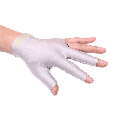 

Spandex Snooker Billiard Cue Glove Pool Left Hand Open Three Finger Accessory Billiard Accessories