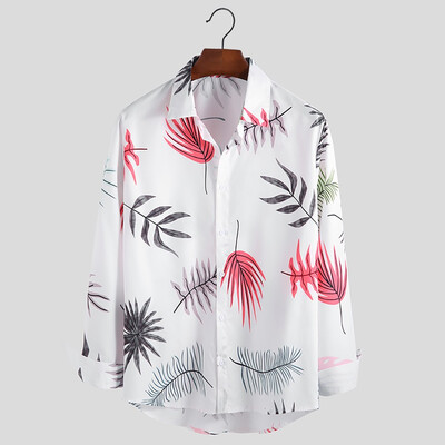 

Tailored Mens New Style Fashion Printed Long Sleeve Shirt Large Size Comfortable Blouse