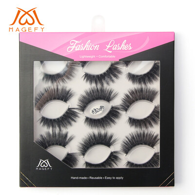 

Gobestart Luxury 9Paire 5D False Lashes Fluffy Strip Eyelashes Long Natural Party Makeup