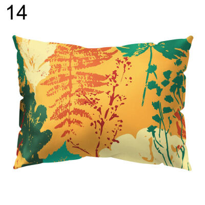 

Fresh Flower Tree Throw Pillow Protector Case Cushion Cover Sofa Bedding Article