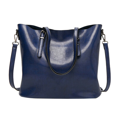 

Retro Women Solid Color Large Capacity Crossbody Shoulder Bag Tote Storage Pouch