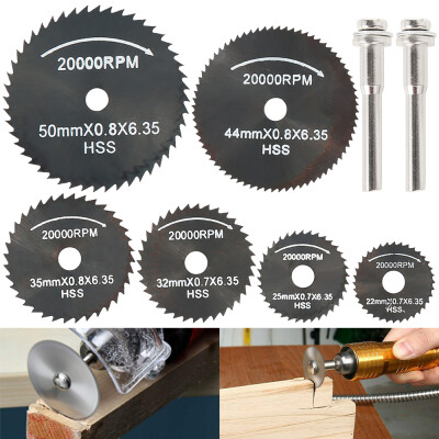 

8pcsset Mini HSS Circular Saw Blade Rotary Tool for Metal Cutter Dremel Electric Tool Wood Cutting Discs Drill Chuck Drill 22-50